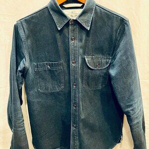 Rogue Territory RGT Indigo Selvedge Canvas ISC Work Shirt Medium M
